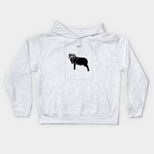 Ovis Aries Kids Hoodie by LadyMorgan